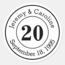 Search for 20th anniversary stickers Married
