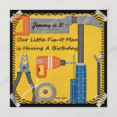 Search for builder birthday invitations Carpenter