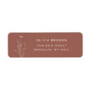 Search for modern floral return address labels Chic