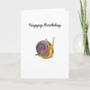 Search for snail birthday cards Cartoon