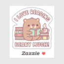 Search for i love reading books stickers Cute