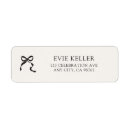 Search for tying the knot return address labels Minimalist