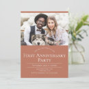 Search for first anniversary invitations Simple