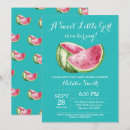 Search for watermelon baby shower invitations Pink and green
