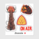 Search for demon cartoon stickers Red