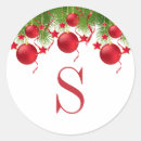 Search for christmas monogram stickers Greenery
