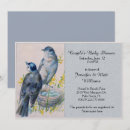 Recherche de oiseau bleu invitations Vintage