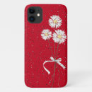 Search for red daisy iphone cases White