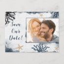 Recherche de corail et bleu cartes postales Moderne