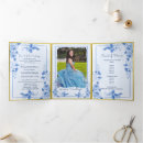 Search for light blue quinceanera invitations Gold