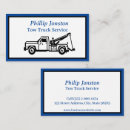 Search for tow truck business cards White