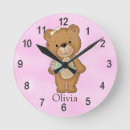 Search for teddy bear clocks Girl