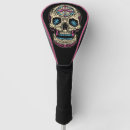 Search for sugar skull golf head covers Dia de los muertos
