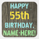 Search for fifty five stickers 55th birthday