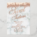 Recherche de marbre rose invitations Parties scintillant