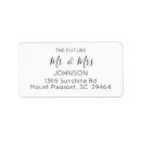 Search for bride to be return address labels Future