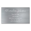 Recherche de metallic silver business cards Professionnel