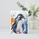 Search for baby penguin cartoon postcards Animal