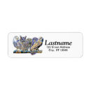 Search for owl return address labels Colourful