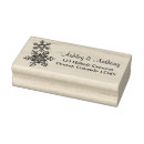 Search for snowflake rubber stamps Return address