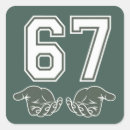 Search for number 67 stickers Funny