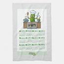 Search for calendar tea towels Green