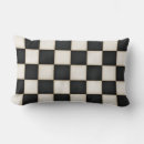 Search for black white checkered pillows Retro