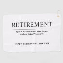 Search for cool golf towels Retirement