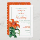 Search for orange lily wedding invitations Lilies