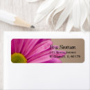 Recherche de gerbera daisy return address labels Marguerite