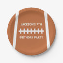 Search for football paper plates For him