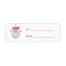 Search for silver bow return address labels Pink