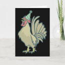 Recherche de de basse cour anniversaire cartes Coq