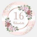 Recherche de nombre autocollants Rose