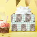 Recherche de gris et blanc papier cadeau Chat