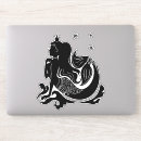 Search for black and white mermaid stickers Girly