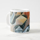 Search for abstract guitar mugs Cubism
