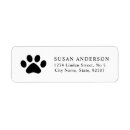 Search for paw return address labels Pet