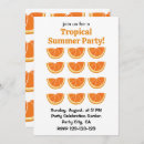 Search for orange fruit invitations Tropical