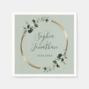 Search for green and gold napkins Sage
