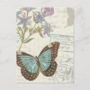 Recherche de papillons bleus cartes postales Décoratif