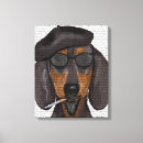 Search for dachshund canvas prints Flower leaves