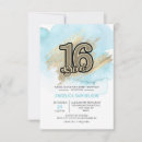 Search for pastel sweet 16 invitations Blue