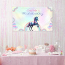 Search for unicorn birthday party banners Pink