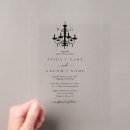 Recherche de lustre mariage invitations Élégant