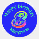 Search for number eight stickers For kids