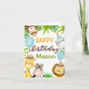 Search for jungle safari birthday cards Animals