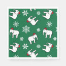 Search for green christmas party napkins White