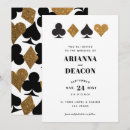 Search for casino wedding invitations Gold