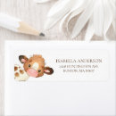 Search for cow return address labels Baby shower